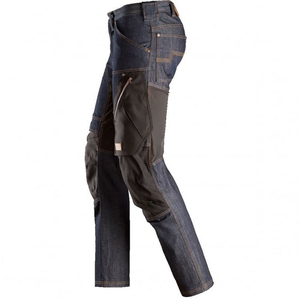 Workwear Cargo <b>Pants</b> Fleece <b>Lined</b> Work Trousers Repairmen Factory Mechanic Work Men's Work Jeans Multi Pockets Breathable Fabric - Product Image 2