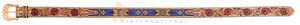 2026 New Fashionable Vintage Ethnic Floral <b>Beaded</b> Full Grain Leather Belt With Copper Western Buckle Casual Unisex Designer Belt - Product Image 3
