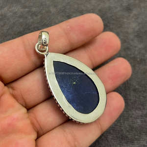 Colgante de diseño hecho a mano de Plata de Ley 925 sólida, colgante de piedras preciosas increíble, regalo de joyería para madre, colgantes y dijes finos - Product Image 6