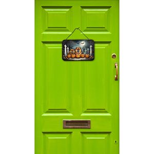 Chow Chow Spooky Halloween Wall Hanging New Multicolor Aluminum Metal <b>Sign</b> for Kitchen Bar <b>Bathroom</b> Home Decor 8HX12W - Product Image 2