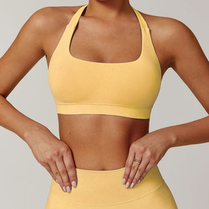Quick Dry Women Sexy Sports Fitness Cropped Tops Custom Logo Gym Training Wear Ladies Workout Yoga <b>Bra</b> - Product Image 3