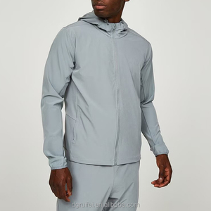 ชุดวอร์มไนลอนกันลมแบบสองชิ้นสำหรับผู้ชาย OEM ผลิตตามสั่ง น้ำหนักเบา เหมาะสำหรับวิ่งและเล่นกีฬา ผู้ผลิตและผู้จัดจำหน่าย - Product Image 1