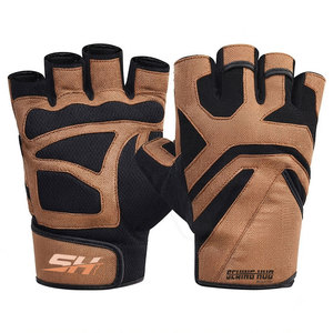 Breathable Men's Half Finger Gym Fitness <b>Gloves</b> Suitable For <b>Weight</b> Lifting Body Building Training Crosss Fit Training Use <b>Glove</b> - Product Image 1
