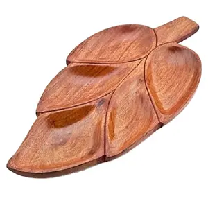 Лучшее качество, современный дизайн, домашний декор, 100% деревянный сервировочный поднос в форме листа, сервировочный поднос, деревянный поднос для посуды