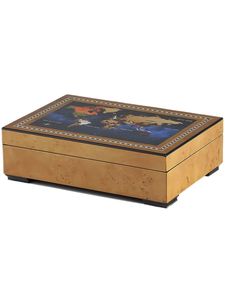 Humidor rectangulaire classique de luxe en bois avec dessus en laque, résistant à l'humidité, écologique et portable pour le stockage des cigares - Product Image 3