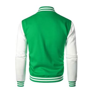 Plus Size College Jackets Wholesale Blank Varsity Jackets Custom logo <b>Plain</b> Letterman Varsity Men's Jacket good quality products - Product Image 4