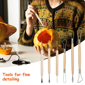 Set di Attrezzi per Jack O' Lantern di Halloween, 13 Pezzi, Kit per Intaglio Zucca con Cucchiaio, Trapano, Utensili per Incisione e Seghe a Doppia Faccia - Product Image 6