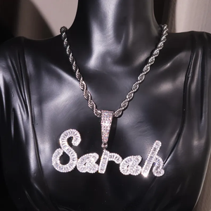 <b>Iced</b> <b>Out</b> Moissanite Diamond Cross Pendant Sarah 925 Silver Gold Plated Hip Hop <b>Chain</b> Necklace Unisex Everyday Wear - Product Image 5