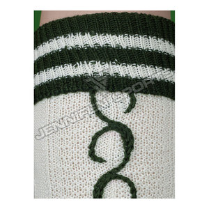 High Quality White&Green Mix Bavarian Traditional <b>Socks</b> Wool/Spandex Anti-Bacterial Casual Oktoberfest/Causal Lederhosen Pairs - Product Image 3