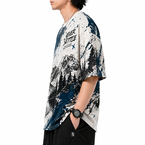Camiseta Sublimada para Hombre, Transpirable, de Secado Rápido, Servicio OEM, Precio al por Mayor, la Mejor Fabricación, Camiseta de Alta Demanda - Product Image 3