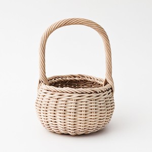 Handwoven rattan flower girl <b>basket</b> handle storage <b>baskets</b> present & fruit <b>display</b> containers - Product Image 1