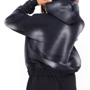 Sudadera con Capucha Extra Grande para Mujer, Color Sólido, 100% Algodón, Felpa Ecológica, Secado Rápido, Manga Larga, Transpirable, Informal, para Invierno - Product Image 5
