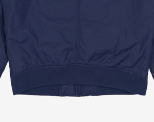 Chaqueta bomber para hombre, exterior de poliéster, forro acolchado cálido, cierre de cremallera, estilo casual universitario, con mangas largas. - Product Image 5