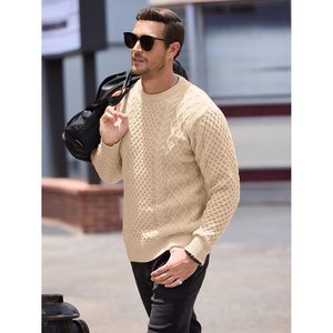 Unisex 2025 Cable Knit Sweater Casual Pullover Sudadera con cuello redondo ODM Supply para la temporada de otoño invierno - Product Image 2