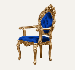 เก้าอี้เท้าแขนแกะสลักลายละเอียดแบบยุโรป ทำด้วยมือ ทนทาน โครงไม้มะฮอกกานี เหมาะสำหรับอพาร์ทเมนต์และโรงแรม - Product Image 2