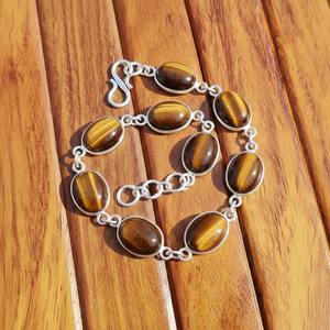 Bracelet en laiton traditionnel avec pierres précieuses naturelles pour l'équilibre énergétique, la réduction du stress et l'usage quotidien – En promotion - Product Image 4