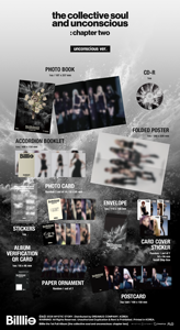 อัลบั้มเต็มชุดแรกของบิลลี่ "The Collective Soul and Unconscious: Chapter Two (Unconscious Ver.)" อัลบั้มซีดีเคป๊อปเกาหลีอย่างเป็นทางการ - Product Image 6