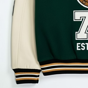 Best Manufacture <b>Men</b> Varsity Jackets for Winter Outdoor Use Breathable Eco-Friendly Wholesale Custom Logo Embroidery Front - Product Image 6