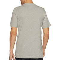 Herenshirt grijs, korte mouwen, regular fit, O-hals, casual stijl, gebreide jersey stof, 100% katoen, effen kleur, effen design