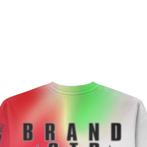 2025 Short Sleeve T-Shirt 100% Cotton Silk Screen Printed Formal Solid Gradient Color Street Style <b>Men's</b> Knitted <b>Turtleneck</b> - Product Image 3