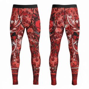 Leggings de compression d'intérieur au design tendance, imprimés par sublimation, collants de sport très extensibles pour l'entraînement, la course et le fitness, pantalons moulants - Product Image 5