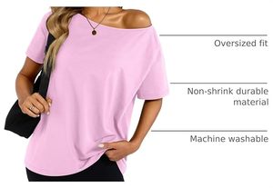 Camiseta de Lona Ecológica de Alta Calidad para Mujer, con Hombros Descubiertos, Logotipo Personalizado Impreso, Algodón Lavado, Tejido de Punto, Informal de Verano - Product Image 4