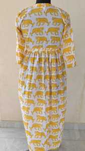 Cotton Printed <b>Boho</b> Maxi <b>Dress</b> <b>for</b> <b>Women</b> Printed Maxi <b>Dress</b> Fit and Flare Casual <b>Dress</b> Comfortable & Wrinkle Free Bulk India - Product Image 4