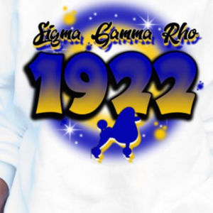เสื้อสเวตเตอร์คอกลมสีขาวสำหรับผู้หญิงซิกมาแกมมาโร 1922 พุดเดิ้ลกราฟิกเสื้อแขนยาวลำลองแฟชั่นสตรีทแวร์ท็อป - Product Image 2