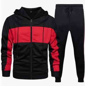 Sudadera con Capucha para Hombre, Diseño Color Block, Manga Larga, Cordón Ajustable, Bolsillos Laterales, Corte Regular, Ropa de Otoño - Product Image 4