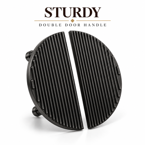 Poignée de porte double robuste en finition noir mat Z pour entrées résidentielles, quincaillerie architecturale et accessoires de porte intérieure - Product Image 1