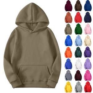 Sweat-shirt à capuche personnalisé pour homme, en molleton épais, uni, coupe oversize, décontracté - Product Image 5