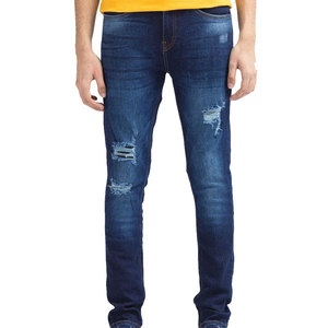 Pantalones vaqueros de moda al por mayor con MOQ bajo para hombre, pantalones vaqueros de diseño personalizado de última moda para venta en línea - Product Image 1