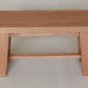 Banc d'extérieur moderne en teck avec finition naturelle pour patio et jardin - Product Image 1