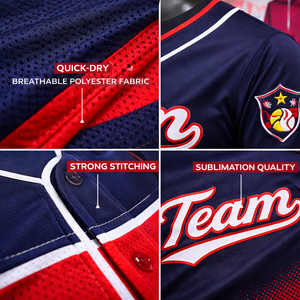 Maillot de baseball unisexe grande taille à séchage rapide, respirant, anti-humidité, 100 % polyester, personnalisable par sublimation - Product Image 4