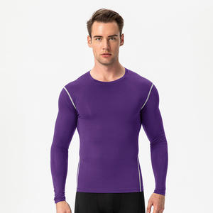 2026 Hot Sale Summer <b>Men's</b> Breathable Rash Guard Casual Fitness Clothes High Elastic Short Sleeve Sportswear Active Training - Product Image 4