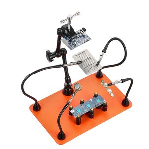 Stazione di Saldatura Magnetica con 4 Bracci Flessibili, 6 Supporti per PCB, Porta Pistola ad Aria Calda a 360° per Industrie di Saldatura - Product Image 4
