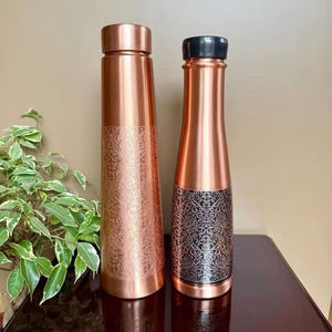 Botella de Agua de Cobre Milton, Diseño Minimalista, Portátil, para Viajes, con Tapa, Botellas de Cobre Puro - Product Image 4