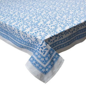 Mantel de 10 plazas hecho a mano con estampado floral, 100% algodón, 180x270 cm, cubierta para mesa de comedor, decoración del hogar, estilo de lujo, en oferta - Product Image 1