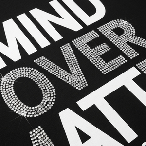 เสื้อยืดพิมพ์ลายขนาดใหญ่ประดับเพชรเทียม ผู้ชาย สกรีนโลโก้ได้ ผ้าคอตตอนหนา สตรีทแวร์ ฮิปฮอป Y2K ประกายวิบวับ เสื้อยืดใหม่ - Product Image 5