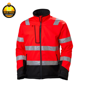 High Visibility Long Sleeve Workwear Custom Logo Winter WaterproofHi Vis Safety Workwear <b>Jacket</b> <b>Construction</b> Men <b>Work</b> - Product Image 2