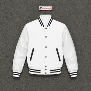 Chaqueta Casual Blanca para Hombre de Alta Calidad, Chaqueta de Otoño Informal con Cierre de Botones, Chaqueta Exclusiva de Lana Estilo SYREET - Product Image 5
