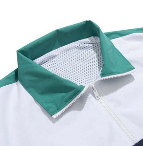 High Quality Comfortable Windbreaker <b>Jacket</b> Custom Elastic Cuffs Patchwork Color Nylon <b>Pullover</b> Windproof Breathable <b>Jacket</b> - Product Image 2