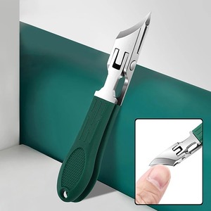 Coupe-ongles en acier inoxydable, lame incurvée, outil de manucure de précision, coupe-cuticules, portable, utilisation pour adultes, ergonomique - Product Image 5