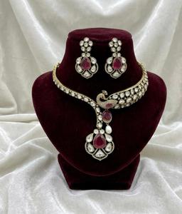 Ensemble de collier de style Hasli en zircone cubique de qualité supérieure, design élégant et raffiné, convient à toutes les tenues, allure luxueuse - Product Image 5