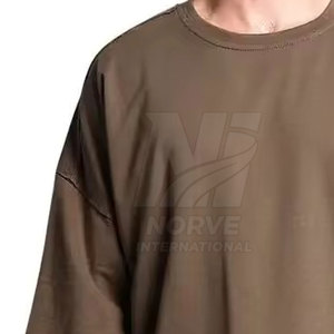 T-shirt ample en coton doux et respirant pour homme, coupe décontractée, col rond, manches courtes, pour l'été, usage quotidien, style streetwear - Product Image 3