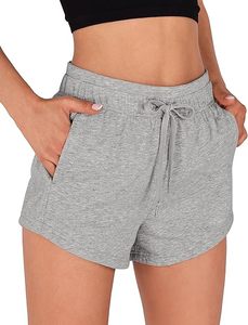 Women Sports Shorts High Waist Zipper Fly Closure Lightweight Breathable Eco-Friendly Fabric Gym Training <b>Lounge</b> Wear Hot Shorts - Product Image 6