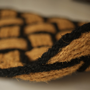 Kokos KnotWeave Premium Handwoven Coir Door Mat | Natural Coconut Fiber Decorative Entrance Welcome Mat Lovers Knot Mat - Product Image 3