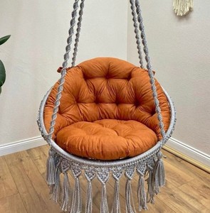 Macrame Swing, <b>Hammock</b> Chair, Macrame <b>Hammock</b> Chair, Macrame hanging chair, Macrame Swing Chair, indoor <b>hammock</b> chair - Product Image 1