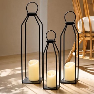 Metal Ramadan Moroccan <b>Lantern</b> Vintage Hanging Lamp Candle <b>Tealight</b> Light for Home Decoration Exquisite Indoor And Outdoor Patio - Product Image 5