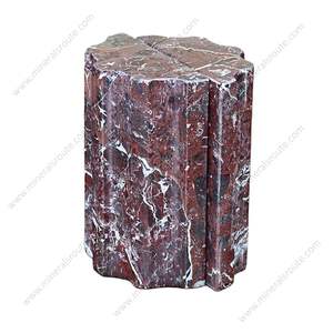 Porte-livres en marbre zèbre rouge, pierre naturelle de haute qualité, design gravé, certifié ISO9001, décoration pour la maison et le bureau, emballage personnalisable - Product Image 6